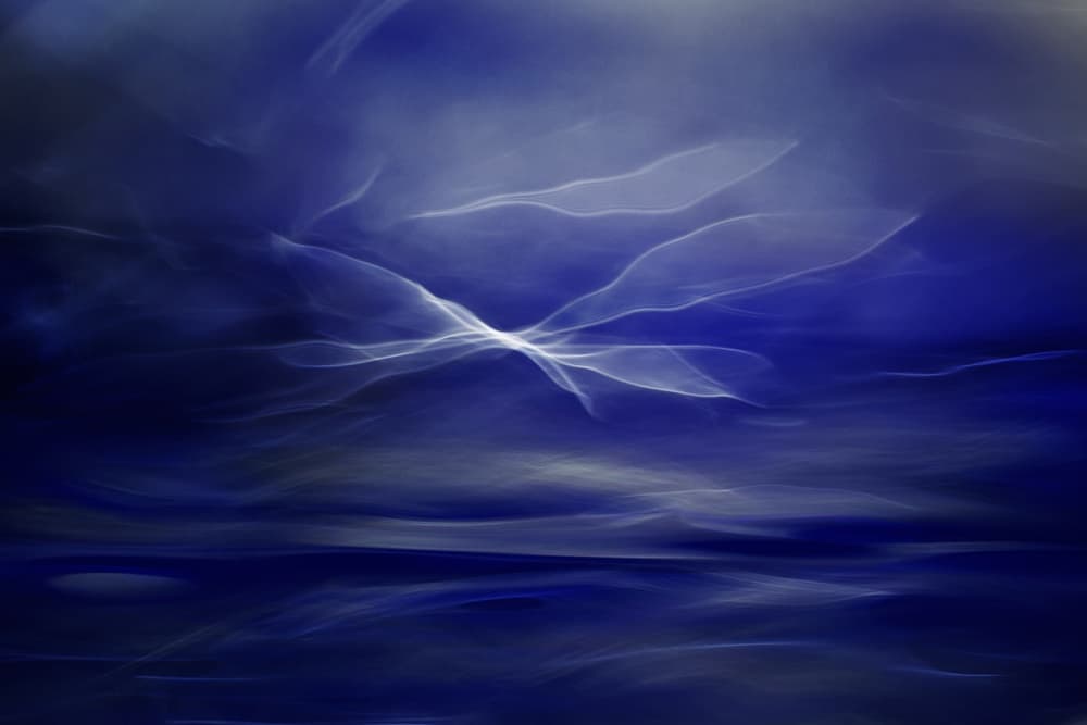 Ethereal Blue Waves by Willy Marthinussen — canvas wall art