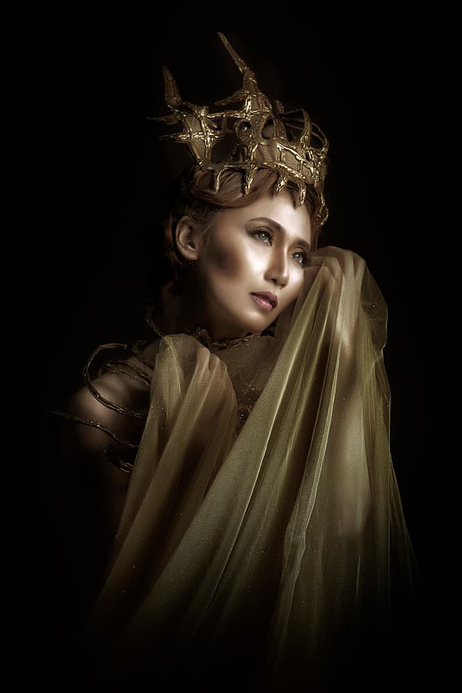 Mysterious Golden Queen by Heru Sungkono — canvas wall art