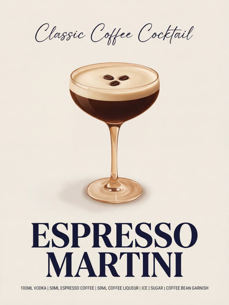 Classic Espresso Martini by Andreas Magnusson — canvas wall art