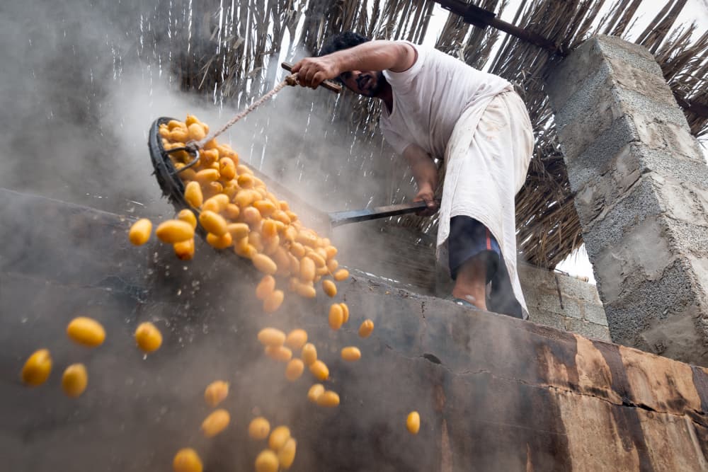 Steaming Silk Cocoons by Ziyad AL Maashari — canvas wall art