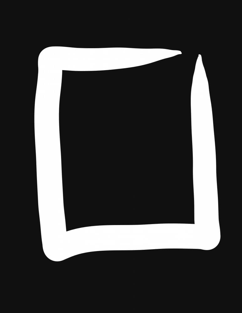 Abstract White Square by Nicholas — canvas wall art