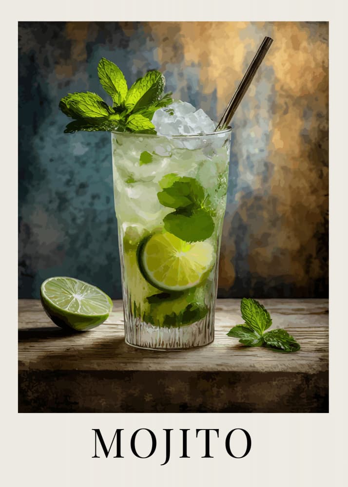 Refreshing Lime Mojito by Andreas Magnusson — canvas wall art