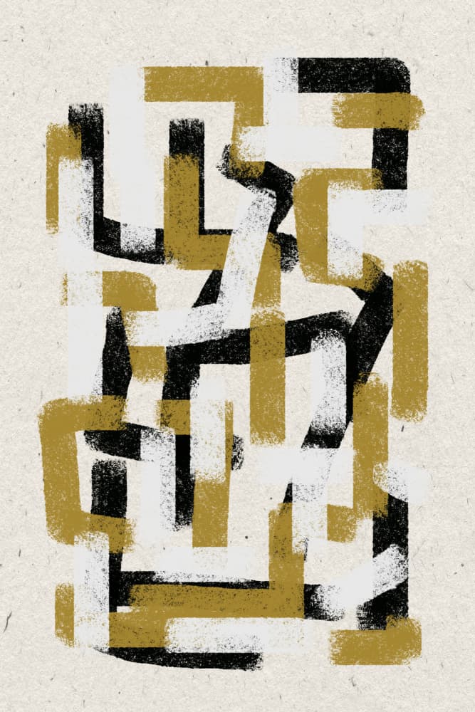 Abstract Pathways by THE MIUUS STUDIO — canvas wall art
