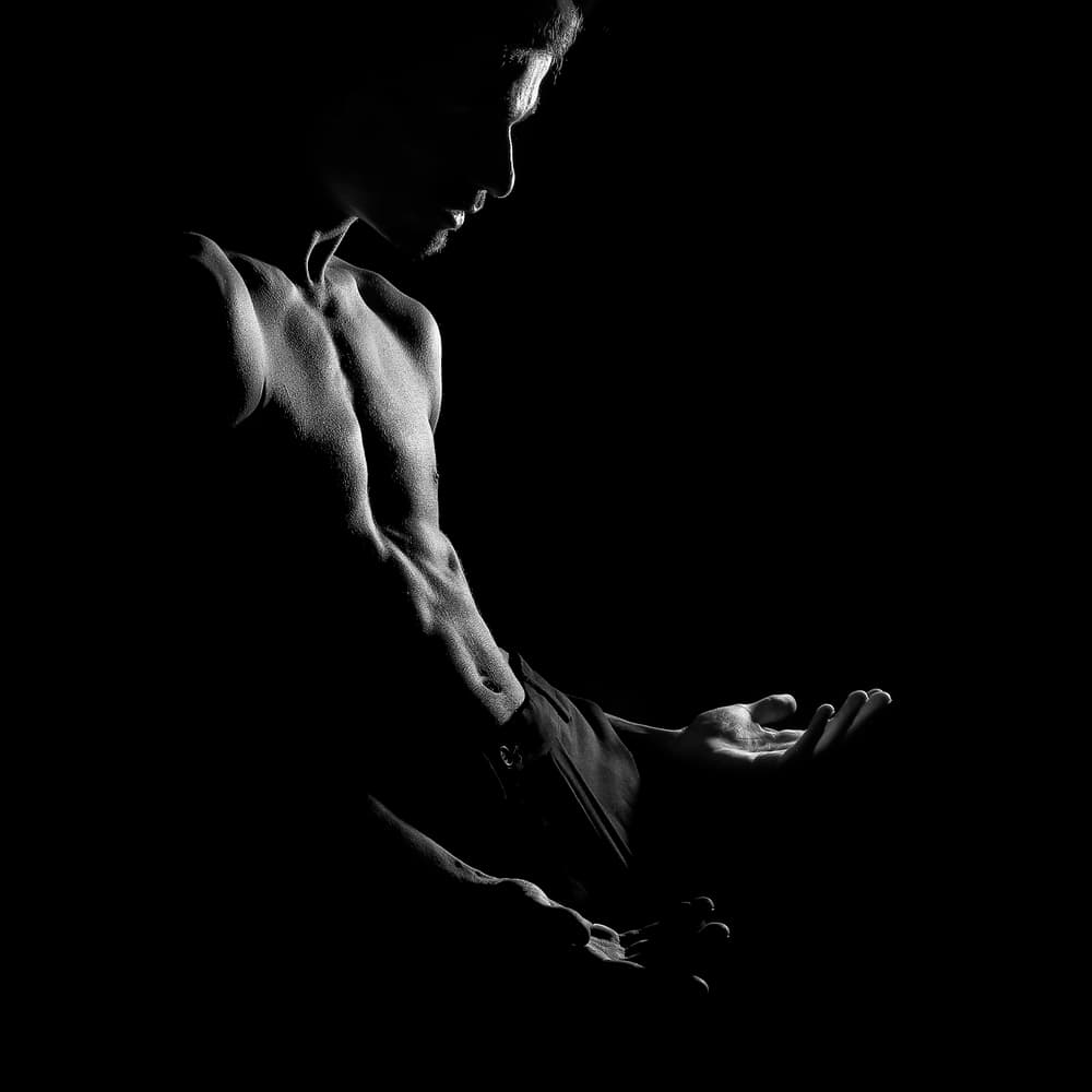Dramatic Male Form by Paulo Medeiros — canvas wall art