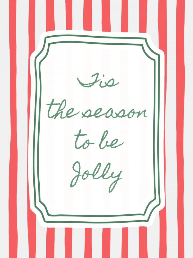 Season To Be Jolly by Jolly and Dash — canvas wall art
