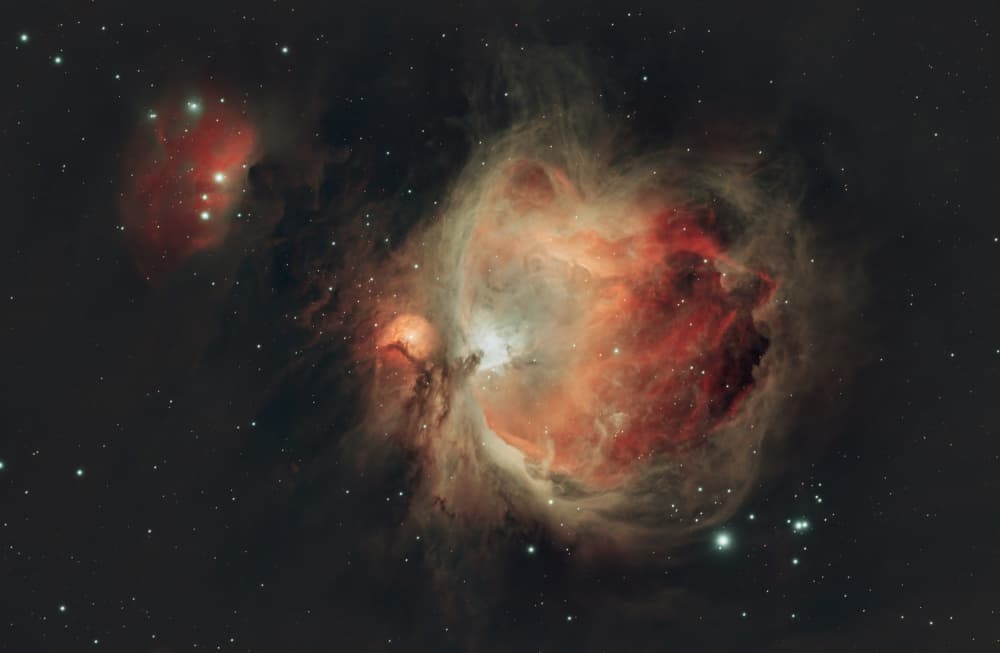 Colorful Cosmic Nebula by James Zhen Yu — canvas wall art