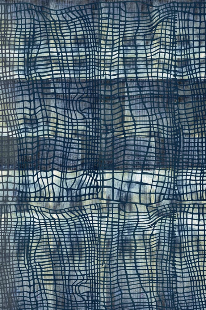 Flowing Abstract Grid by cartissi — canvas wall art