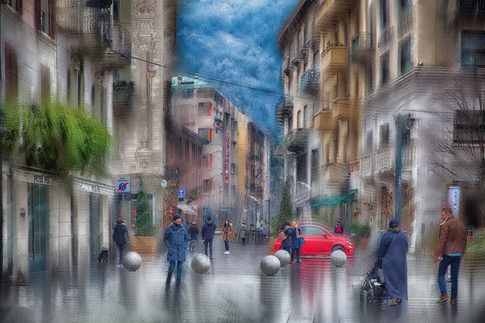 Urban Rainy Day by C.S. Tjandra — canvas wall art