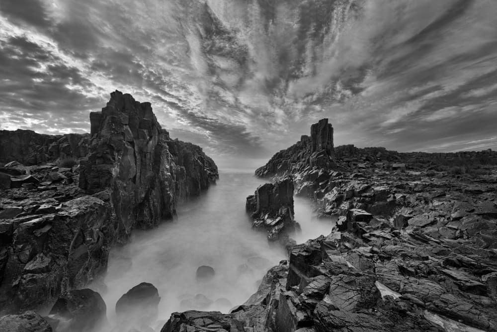Dramatic Coastal Rocks by Yan Zhang — canvas wall art