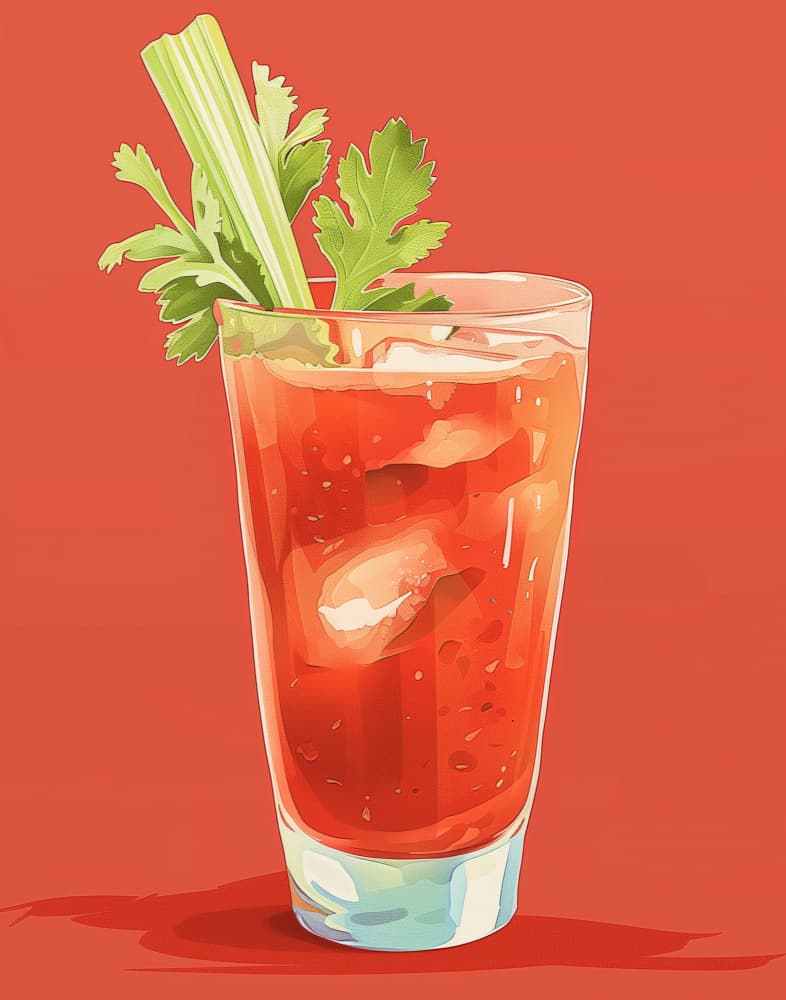 Refreshing Bloody Mary by Jolly and Dash — canvas wall art