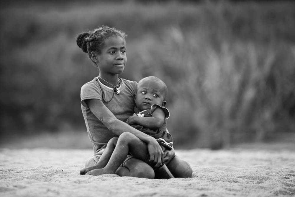 Sisterly Embrace by António Carreira — canvas wall art