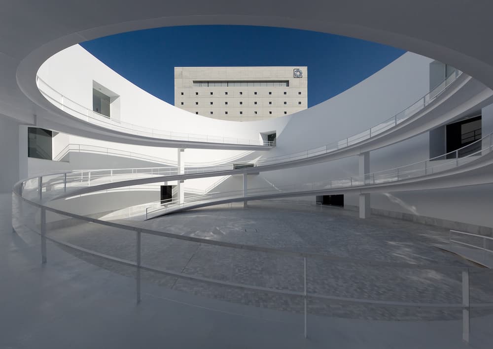 Modern White Architecture by Antonio Luis Martinez — canvas wall art