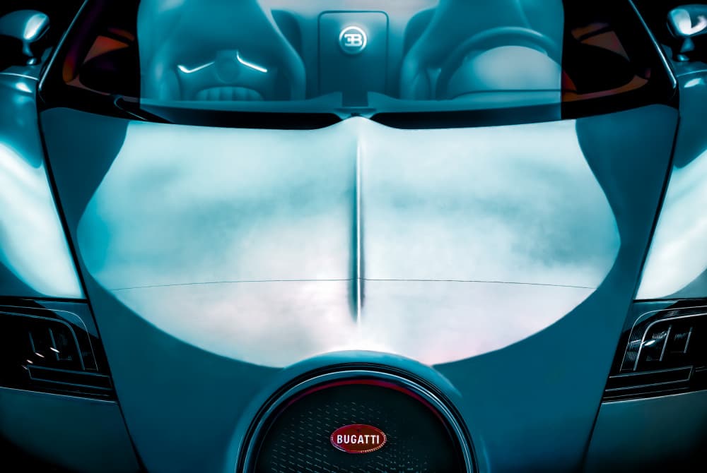 Sleek Blue Sports Car by Rodrigo Marin — canvas wall art