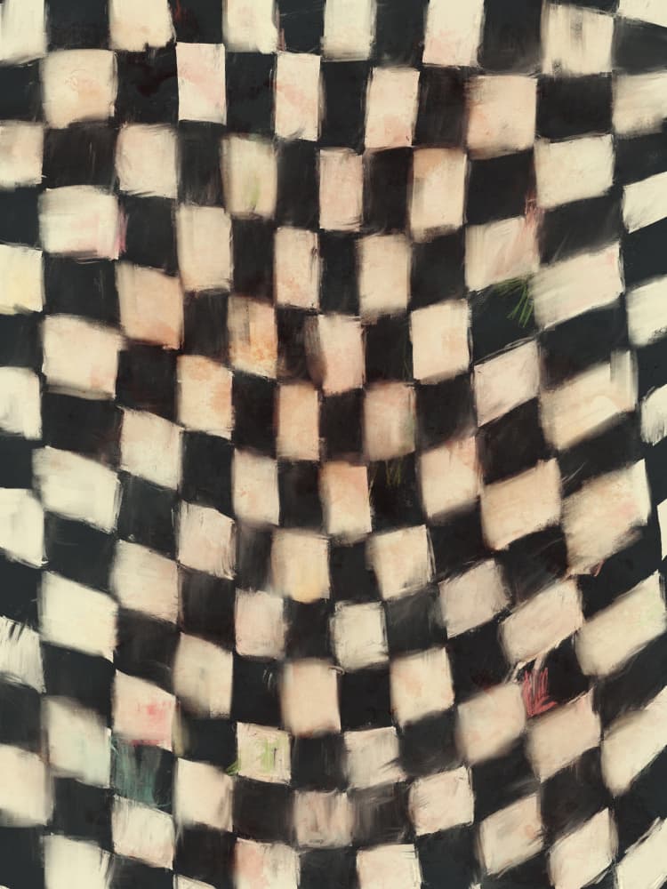 Rippled Checkered by Treechild — canvas wall art