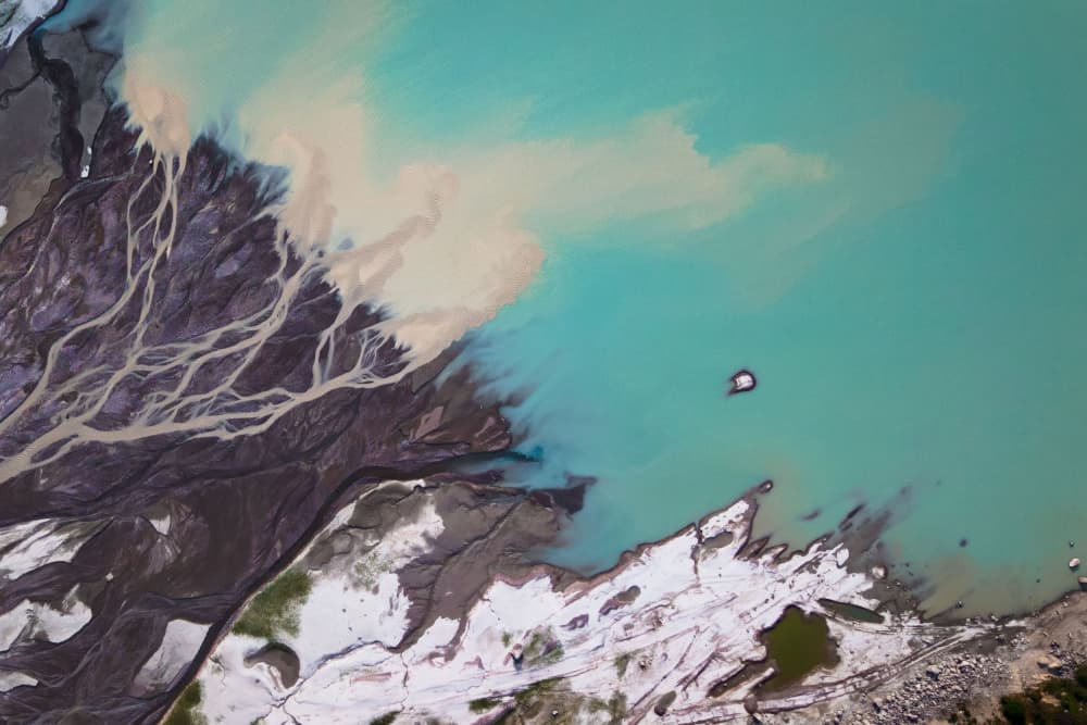 Mixing Glacial Waters by Artem Fomenko — canvas wall art