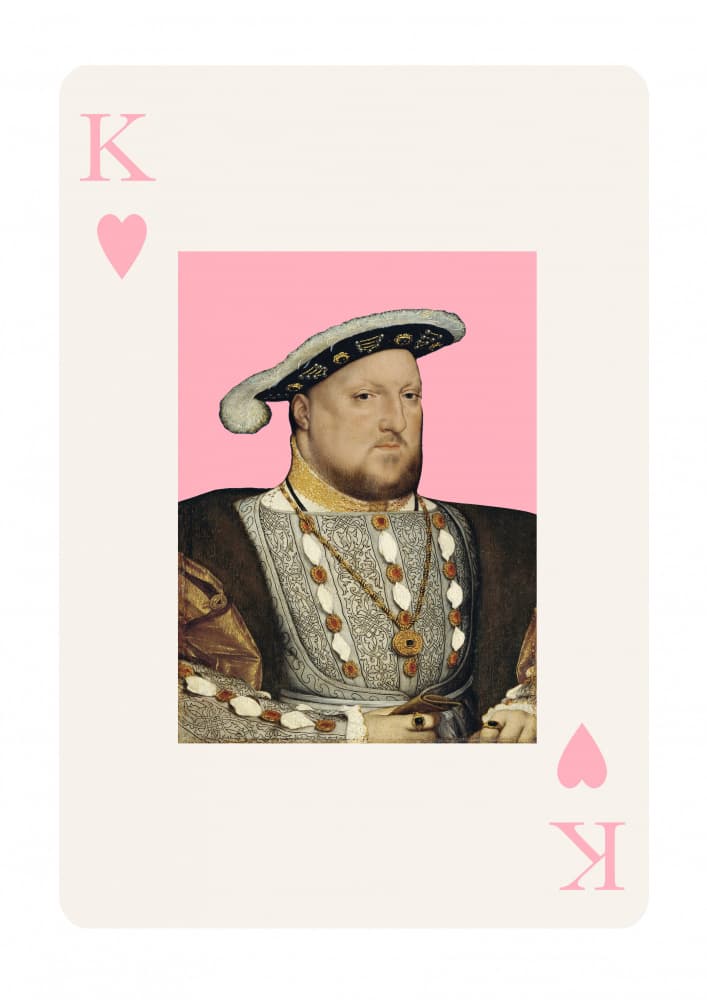 Pink King of Hearts by Talitha McQueen — canvas wall art