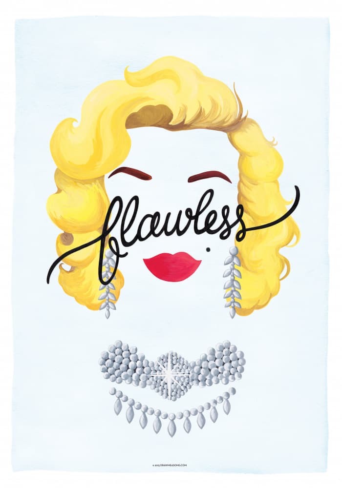 Flawless Blonde Glamour by Nour Tohme — canvas wall art