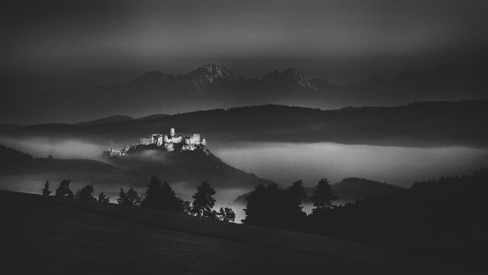 Majestic Castle Mist by Pali Gerec — canvas wall art