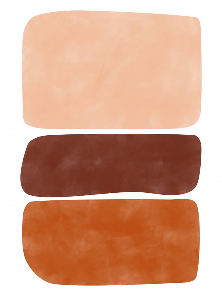 Earthy Abstract Blocks by Elena Ristova — canvas wall art