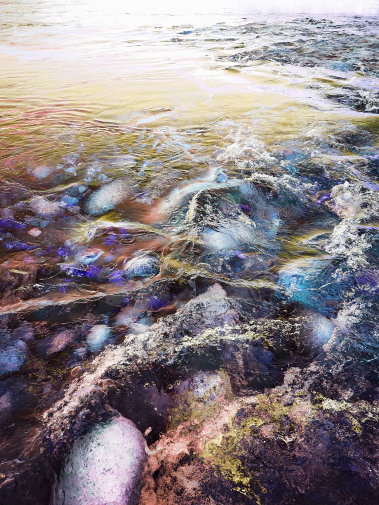Vibrant River Flow by Angelo Cerantola — canvas wall art
