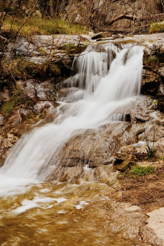 Natural Waterfall Cascade by Del Mundo Imagery — canvas wall art