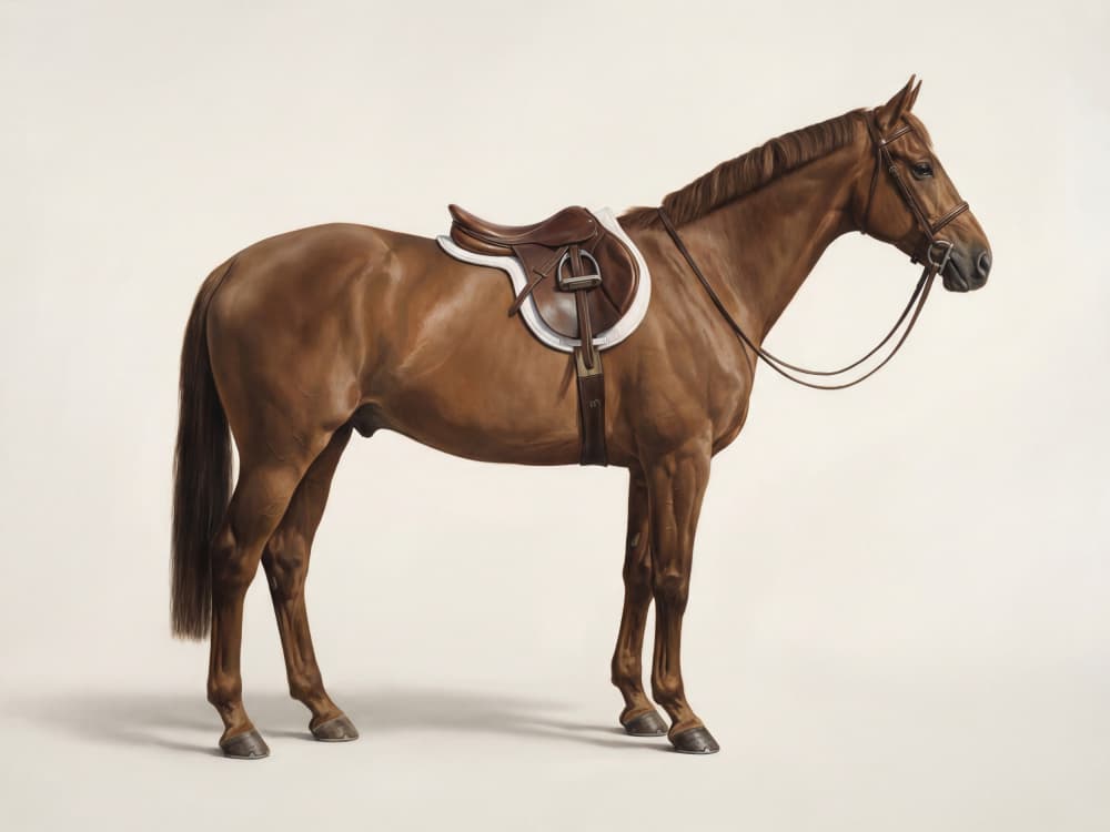 Elegant Saddled Horse
