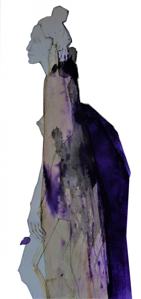 Regal Purple Profile by Doris Schmitz — canvas wall art