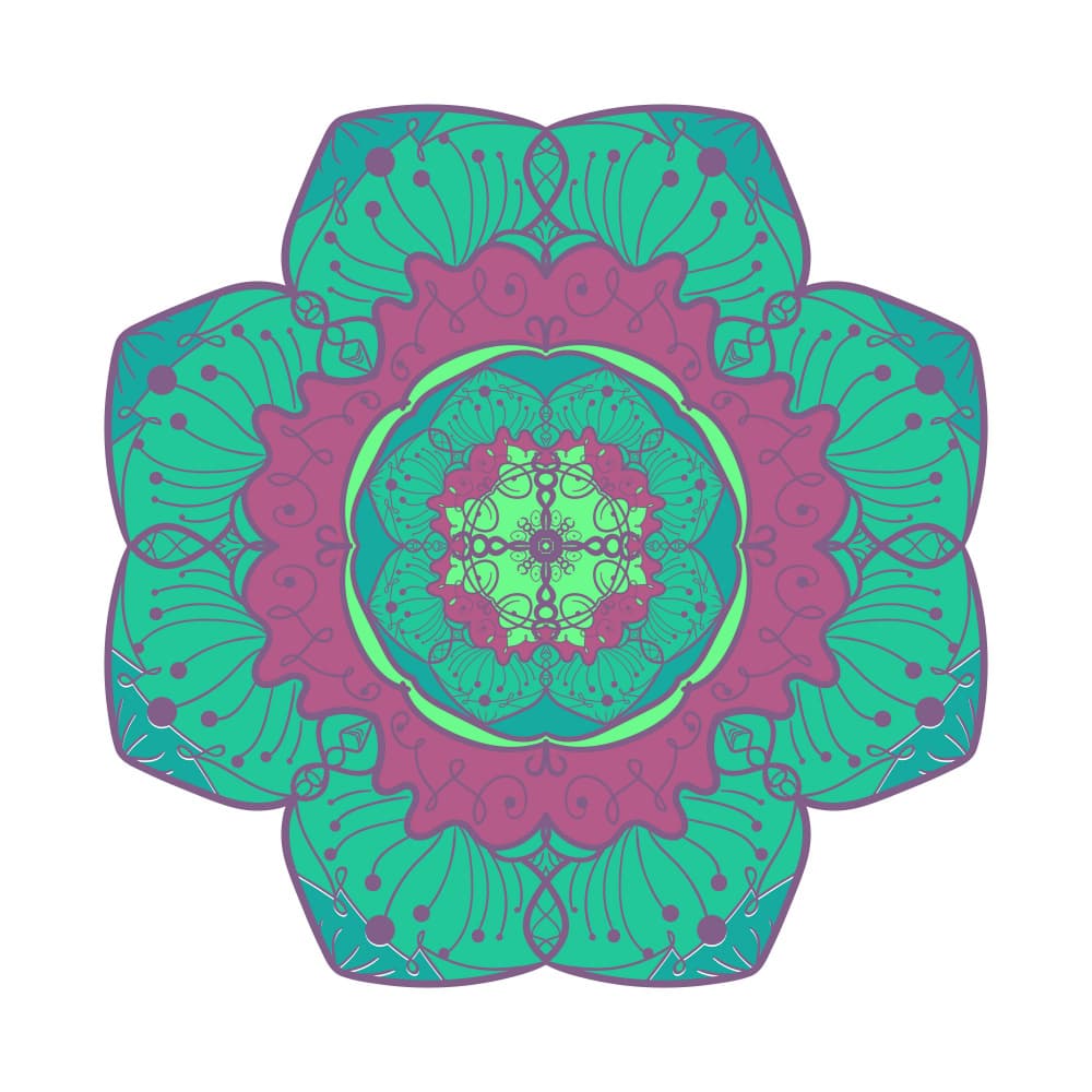 Intricate Floral Mandala by Marika Barsrsind — canvas wall art