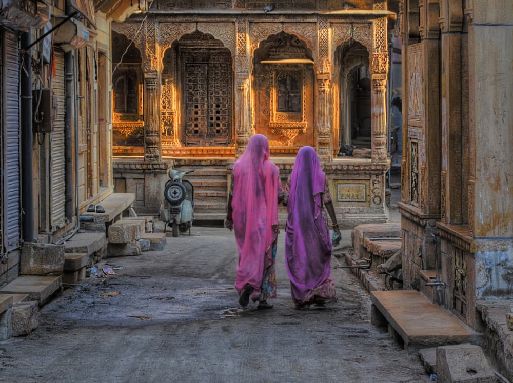 Golden City Passage by Peter Hammer — canvas wall art