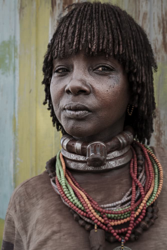 Striking African Portrait by Elena Molina — canvas wall art