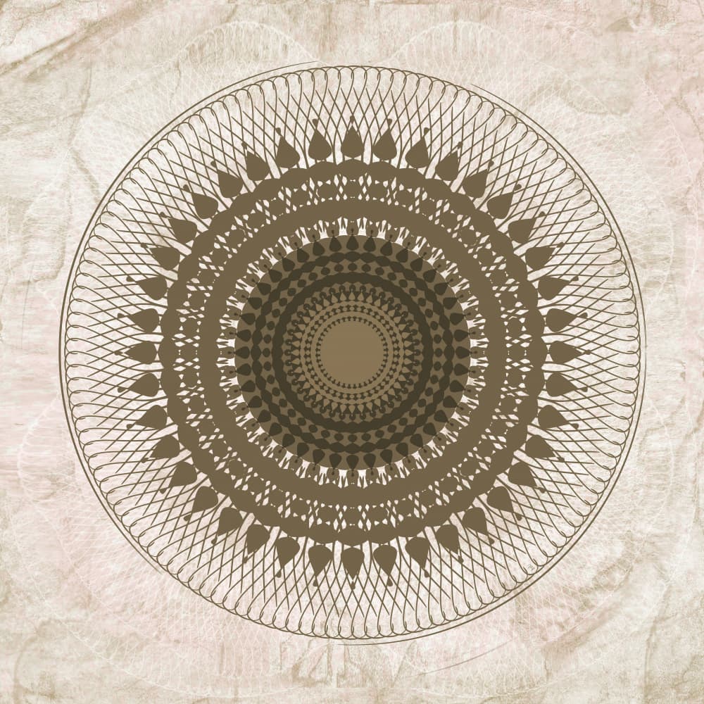 Intricate Brown Mandala by Martina — canvas wall art