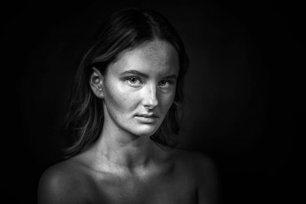 Thoughtful Young Woman by Marcel Egger — canvas wall art