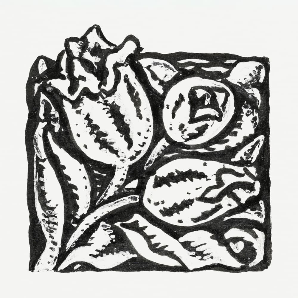 Flower Bud (ca. 1891–1941) by Leo Gestel — canvas wall art