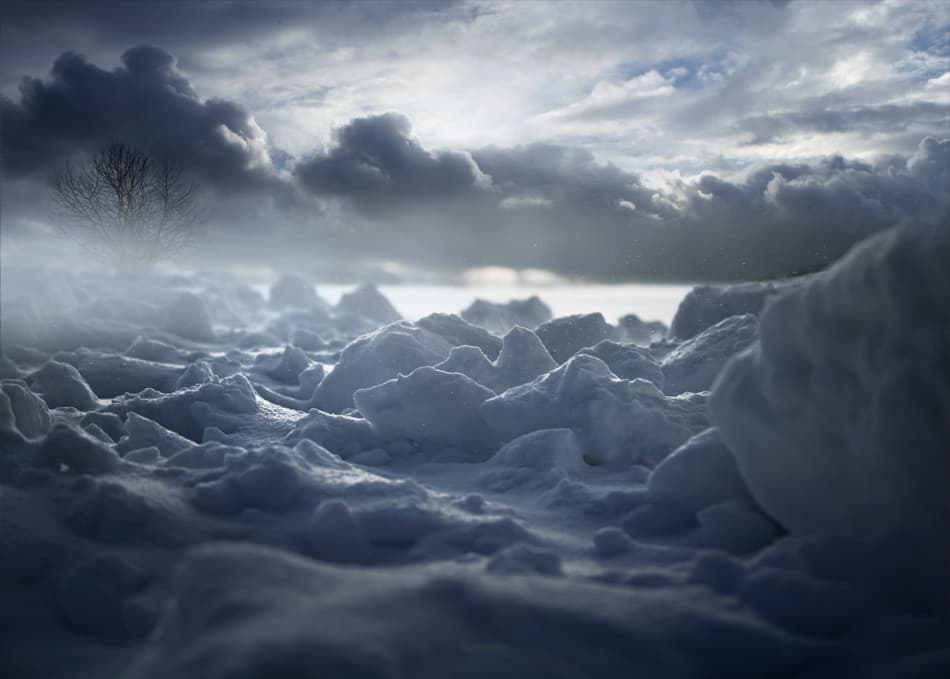 Dramatic Winter Landscape by Nicolas Schumacher — canvas wall art