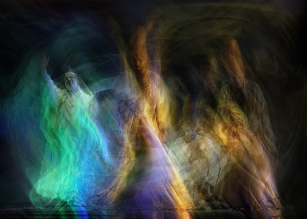 Worship In Vibrant Light by Mohamed Shawki — canvas wall art