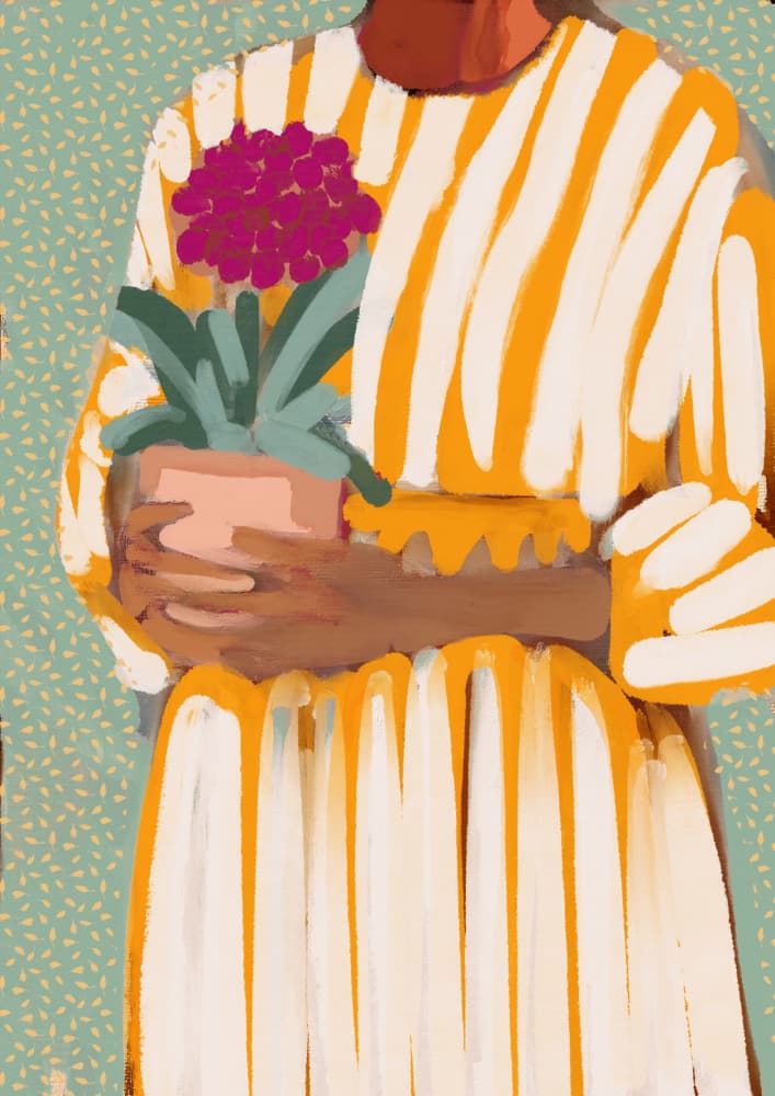 Sunday visit by Treechild — canvas wall art