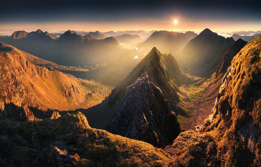 Majestic Valley Sunrise by Karol Nienartowicz — canvas wall art