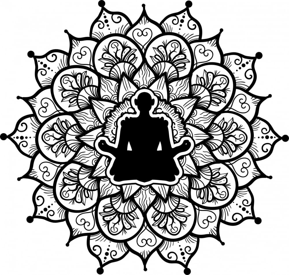 Meditation Mandala by Marika Barsrsind — canvas wall art