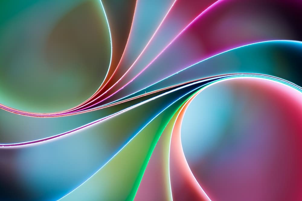 Vibrant Light Curves by Mazin alrasheed alzain — canvas wall art
