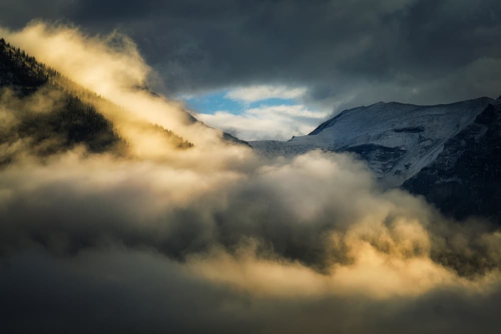 Sunlit Mountains Golden Fog by Yongnan Li (李永男) — canvas wall art