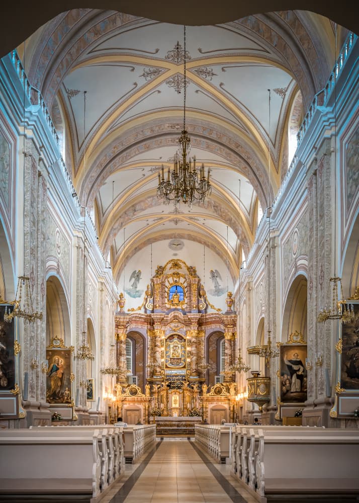 Ornate Church Sanctuary by Christiane Heggemann — canvas wall art