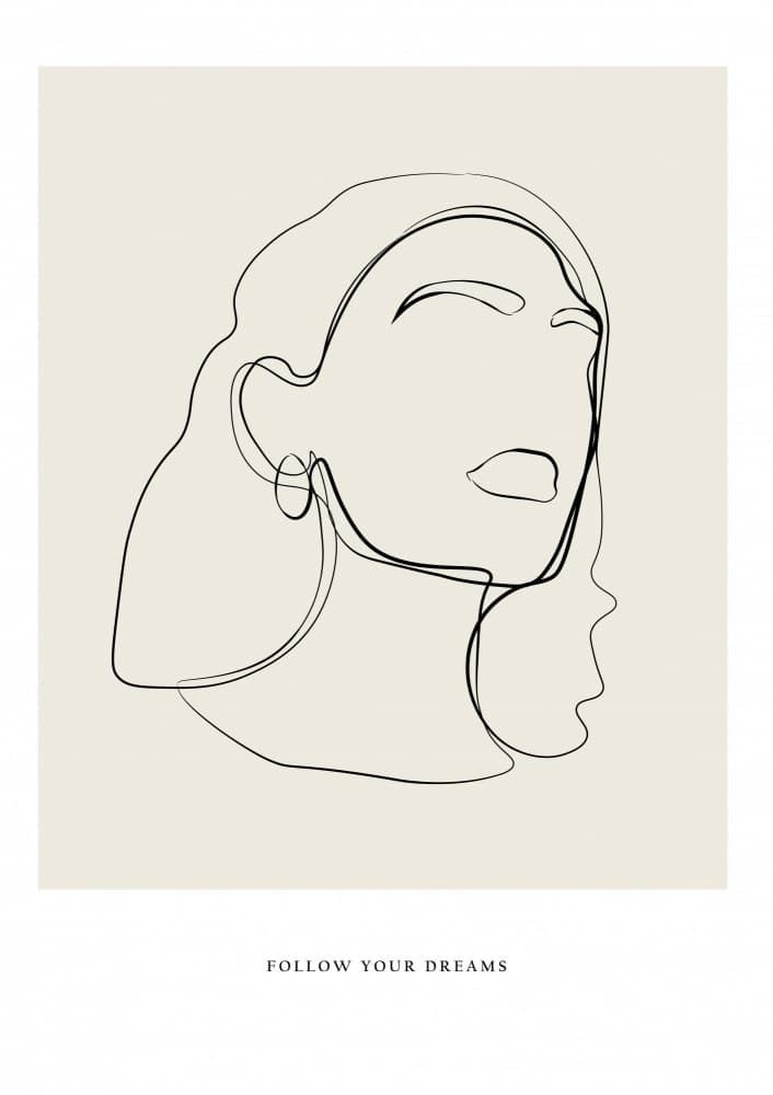 Minimalist Line Art by NKTN — canvas wall art