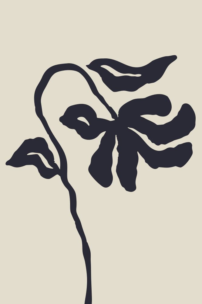 Elegant Dark Bloom by Anna Rose — canvas wall art