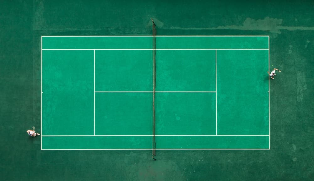 Green Court Tennis Game