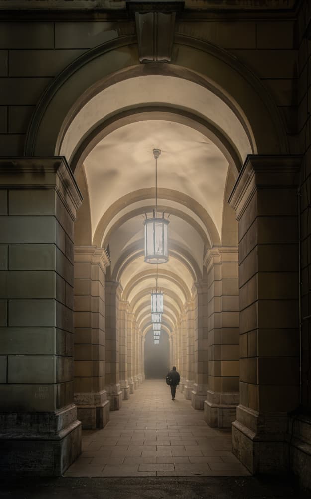 Misty Archway Passage by Andy Dauer — canvas wall art