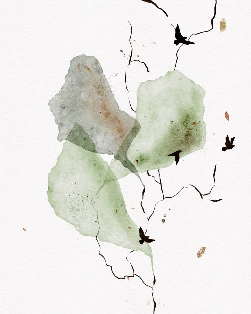 Abstract Nature Flight by Ankie Kooi — canvas wall art