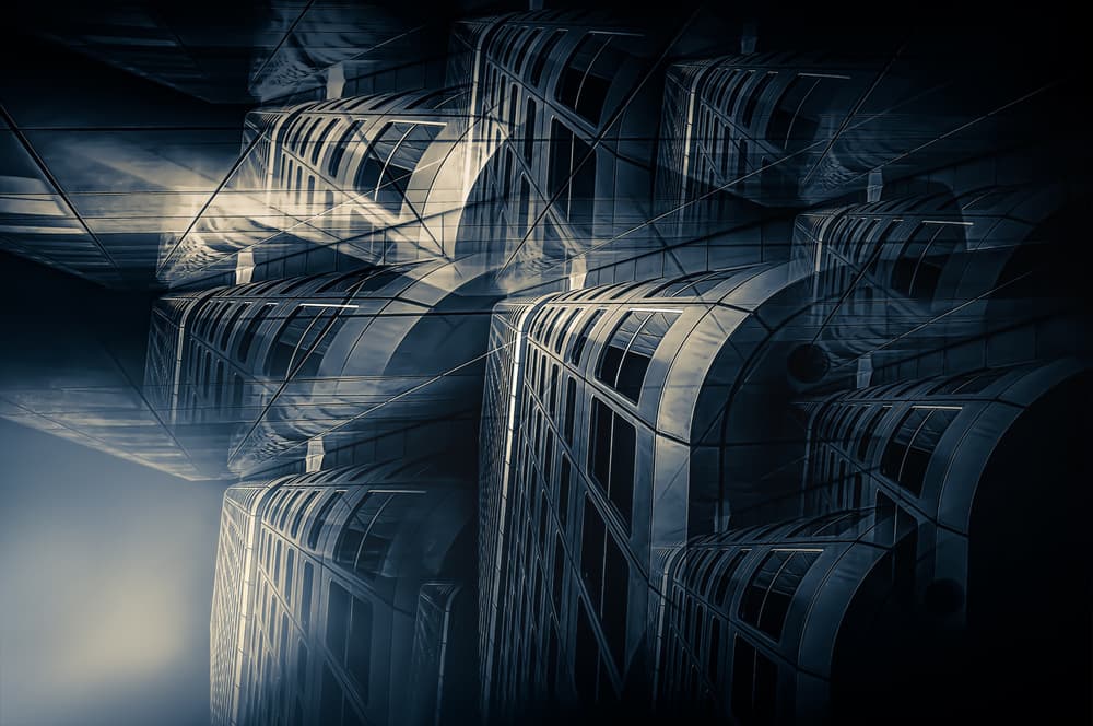 Reflected Urban Curves by Stefan Kierek — canvas wall art
