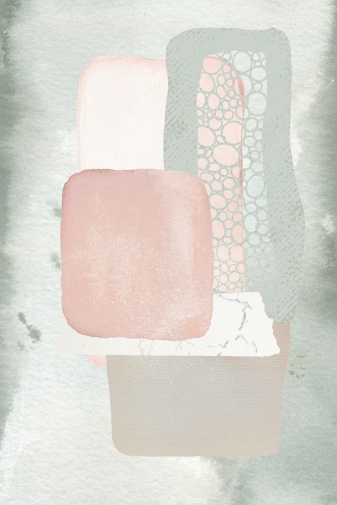 Soft Abstract Shapes by Sally Ann Moss — canvas wall art