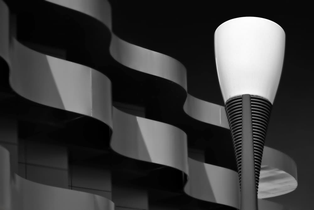 Architectural Waves And Light by Hans-Wolfgang Hawerkamp — canvas wall art