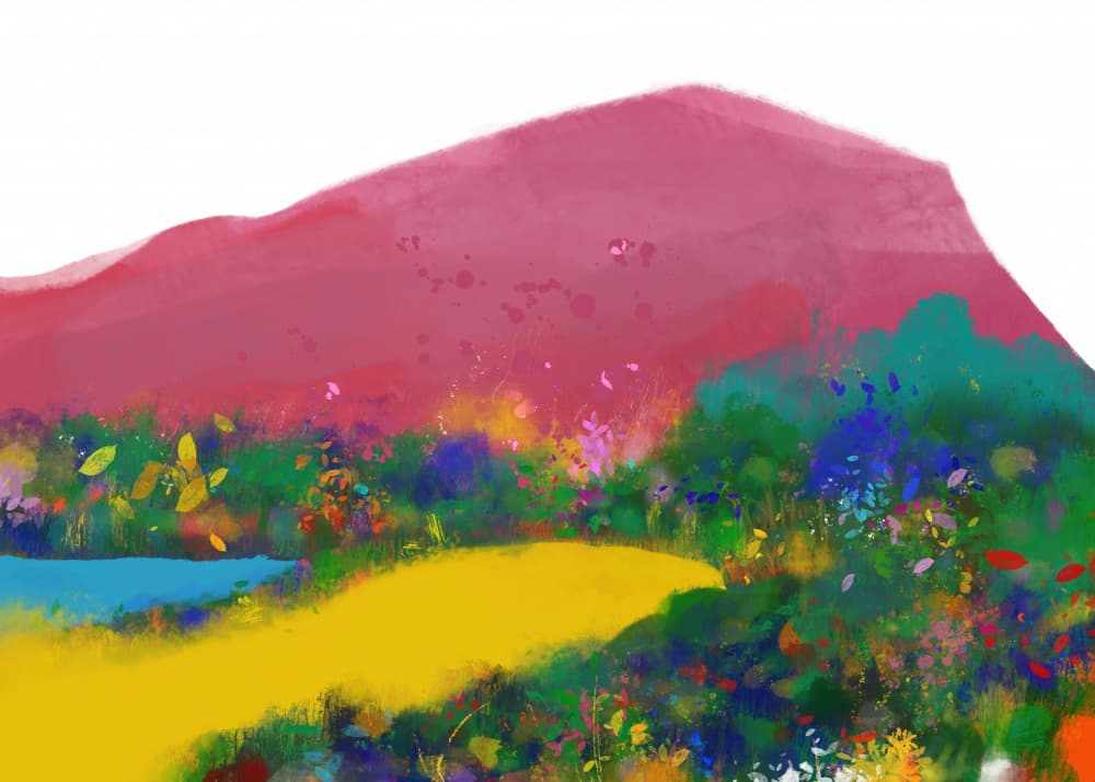 Vibrant Mountain Path by Cesare Bellassai Art — canvas wall art